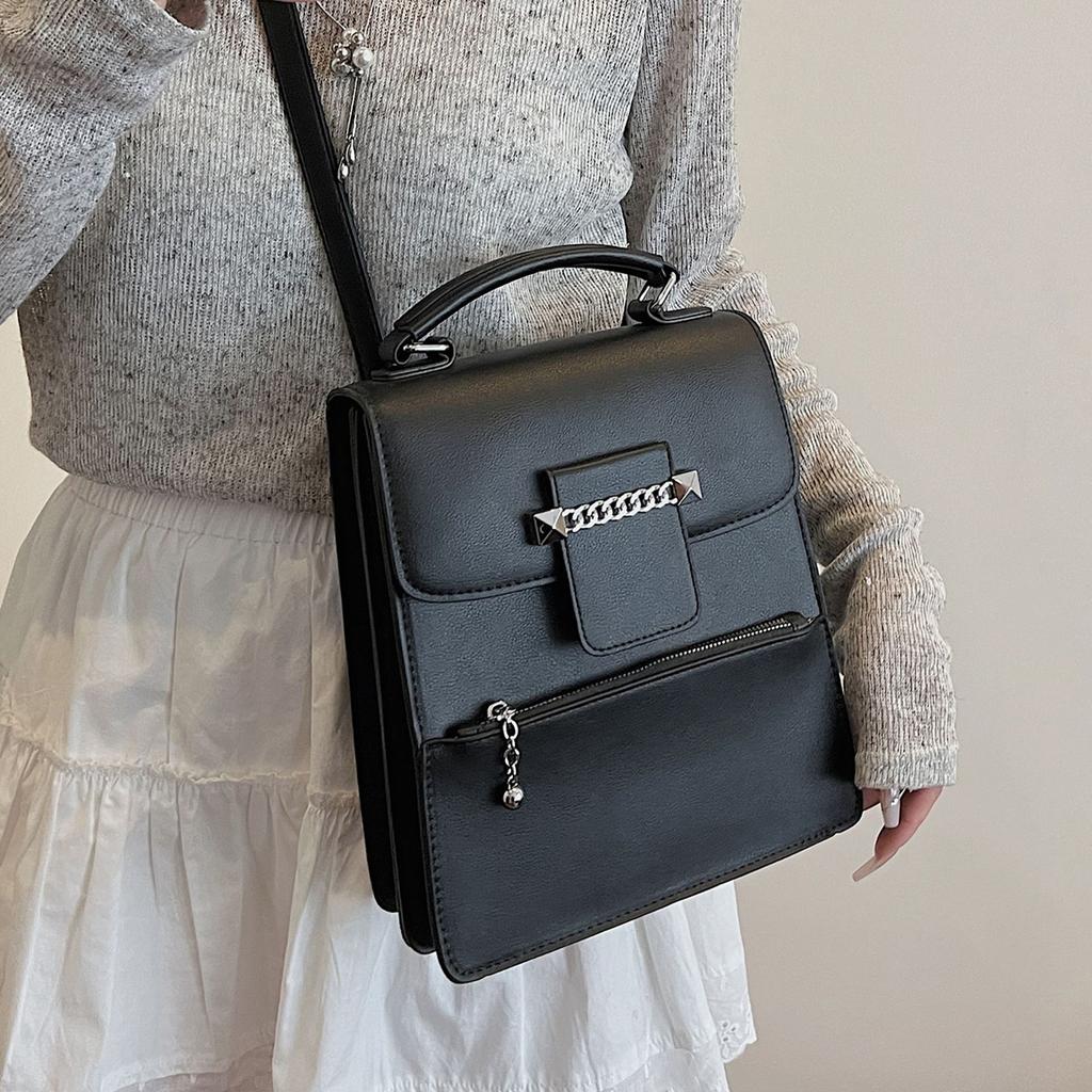 2025 Women's Bag Simple Fashion Versatile Backpack Bag Niche Design High Sense Light Luxury Shoulder Messenger Bag