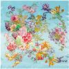 90*90 cm Luxury Brand Butterfly Floral  Print  Women  Silk Scarf Europe Style Square Scarves four seasons Shawls Satin scarfs