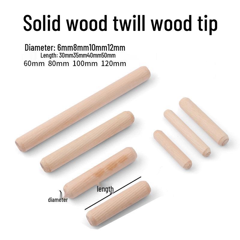 Round Wood Plug and Dowel Pin Wedge Connector (Sizes: M6, M8, M10, M12)