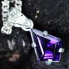 Natural Purple Sapphire 20.35 Ct 925 Sterling Silver CERTIFIED Fancy Pendant MY-PD-155-NS