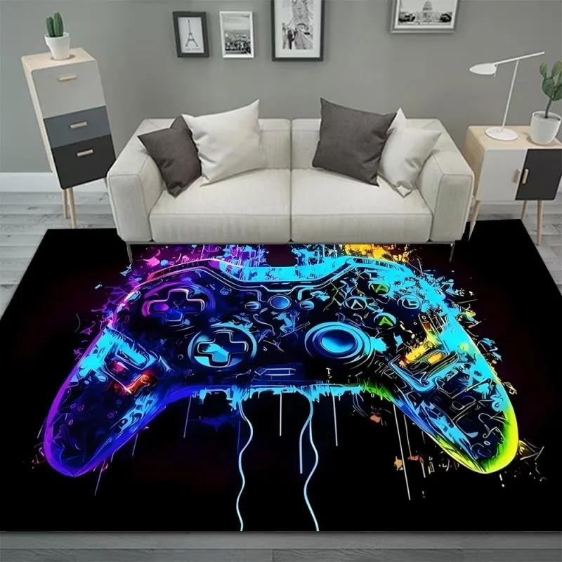 

Gaming Rug for Boys Room Gamer Rug with Controller Design Carpet for Game Room Bedroom Decor Non-slip Machine Washab Mat 50X80cm