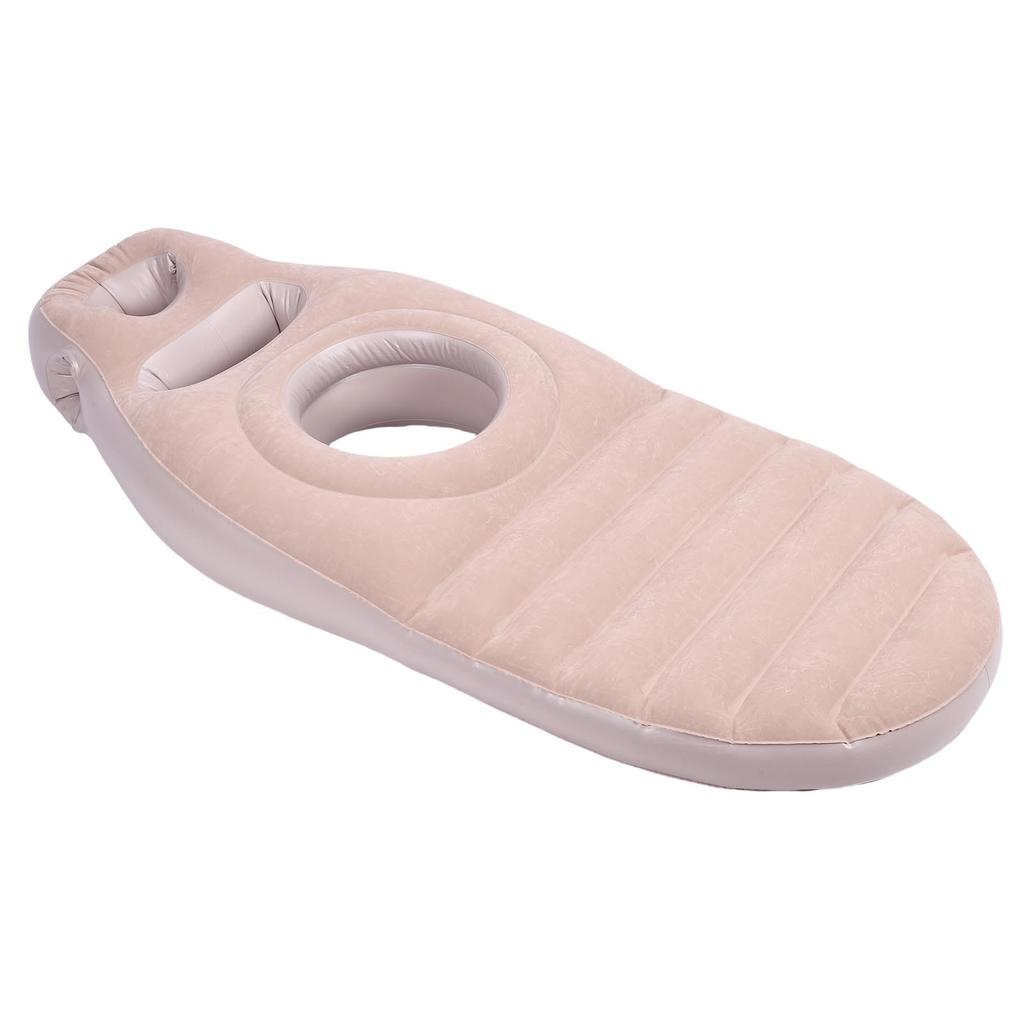 Polštář na celé tělo s otvorem na břicho Pohodlný lehký PVC nafukovací plovák do bazénu pro podpěru při spánku