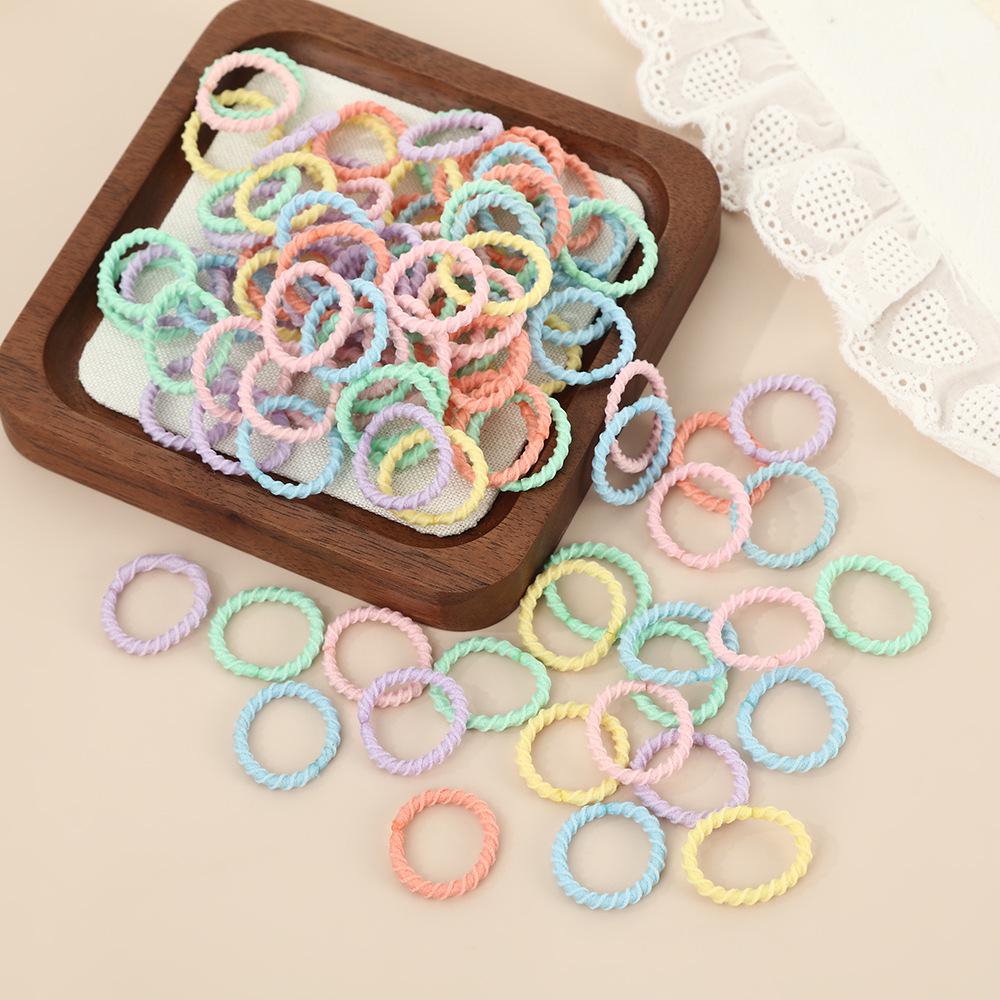 Elastici per Capelli a Coste Elastiche in Stile Coreano per Bambini - Accessori Spessi, Durevoli e Delicati sui Capelli