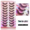 20 Pairs Faux Mink Lashes 3D Fluffy Natural Lashes Makeup False Eyelashes  Russian Strip Lashes Eyelash Extension