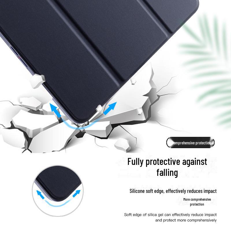 Leather Tablet Case with Pen Slot for Samsung Tab S8/Plus/S8 - Protective and Stylish Solution