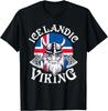 Isländischer Wikinger Lustig Island Flagge Nordischer Enthusiast Outfit Geschenk Unisex T-Shirt