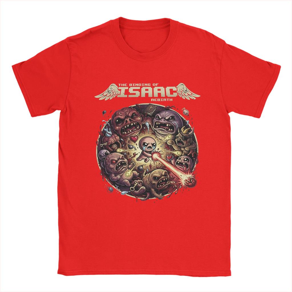 Unisexs TShirt The Binding Of Isaac  Vintage Pure Cotton Tee Shirt Short Sleeve  T Shirt Crew Neck Clothes Gift Idea