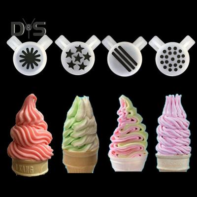 9Pcs 32mm Icing Nozzle Universal Easy To Clean Inner Diameter 29mm Diverse Patterns Ice Cream Machine Part Bar Tools