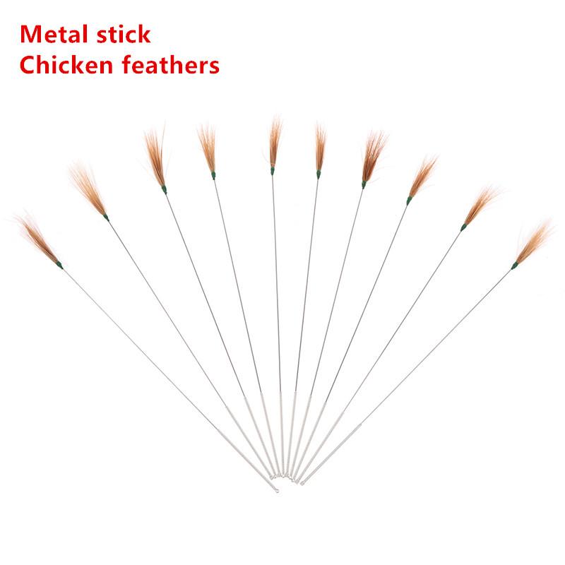 2-10Pcs/Set Ear Picking Tool Goose Feather Earpick Stick Wax Remover Curette Bamboo Handle Ear Dig Tools Cleaner Stick Ear Care