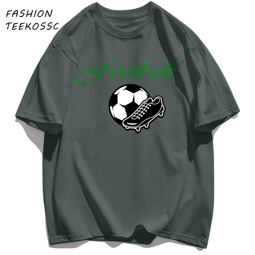 Football Is A Very Healthy Sport TShirt Men Summer AllMatch TShirts ONeck Casual Short Sleeve Hip Hop Cotton Streetwear