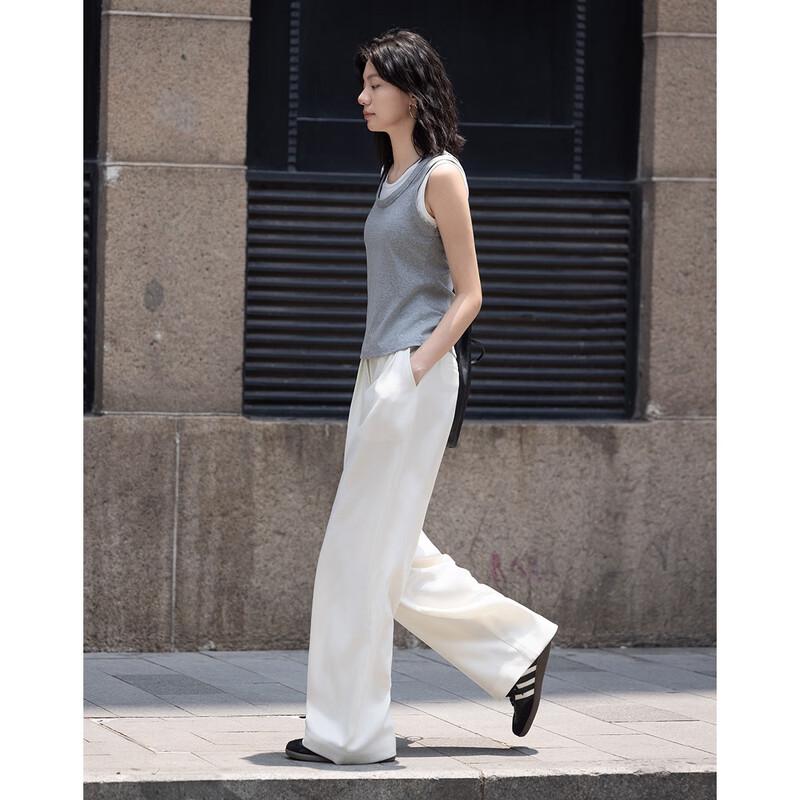 Demana Faux Two-Piece U-Neck Vest T-Shirt
