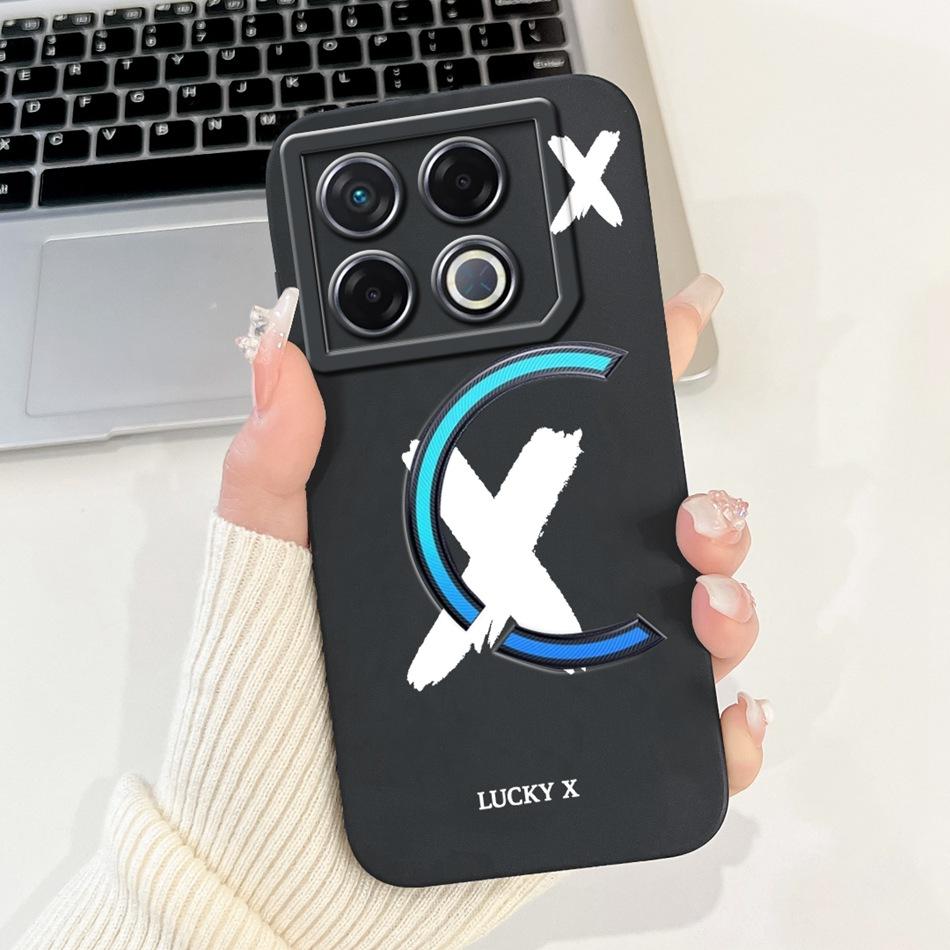 For Infinix GT 20 Pro X6871 Lucky Initial Letter Phone Case For Infinix GT20 Pro 5G Soft Silicone Shockproof Cases