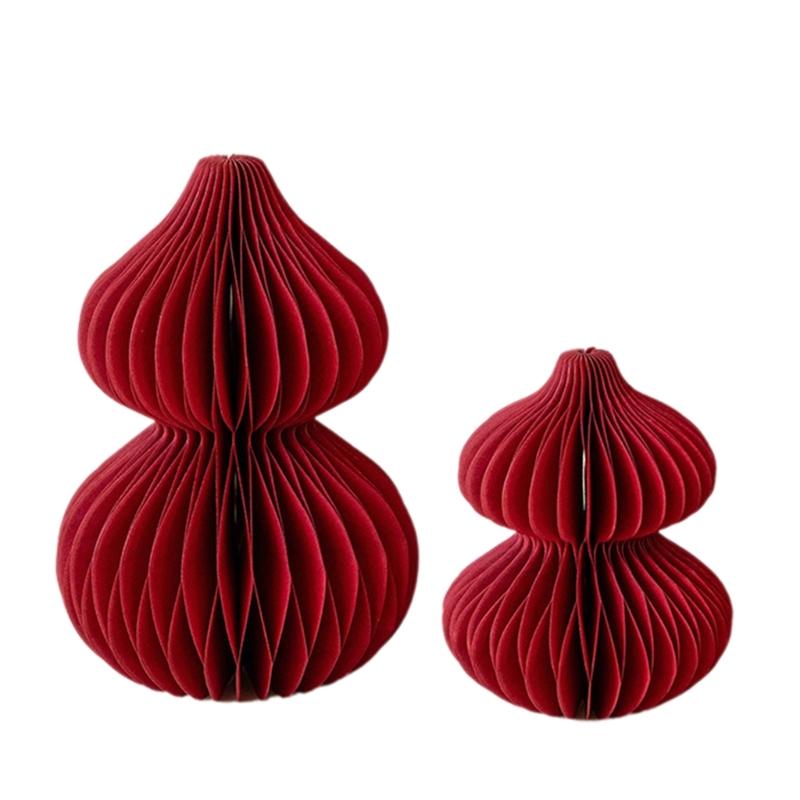 

Celebrate The New Year With This Colorful And Stable Paper Gourd Table Decoration Set For Various Setting