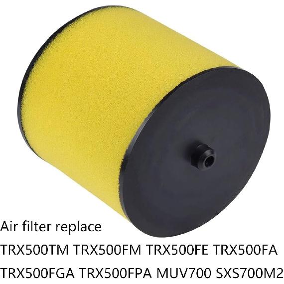 Compatible with 2pcs 17254-HPO-A00 Air Filter Compatible with Pioneer 700 Foreman 500 Rincon 680 Big Red MUV700 TRX500TM TRX500FA TRX500FGA TRX680FA