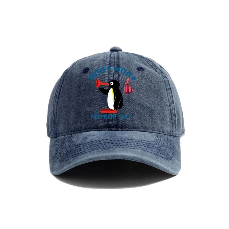 Berretto da Baseball Pinguino Noot Noot Usurato Cool Uomo Donna Pinguino Arrabbiato Cappelli Retro Outdoor Regolabile Regalo Cappello Pinguino Moda