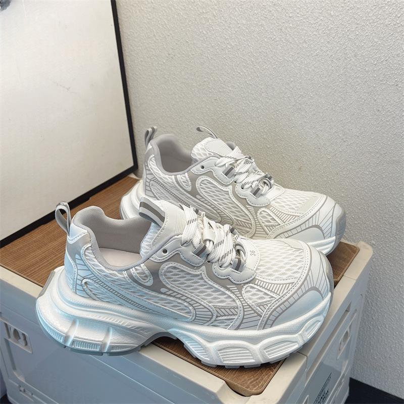 Dad shoes new summer breathable thin heightening casual sneakers