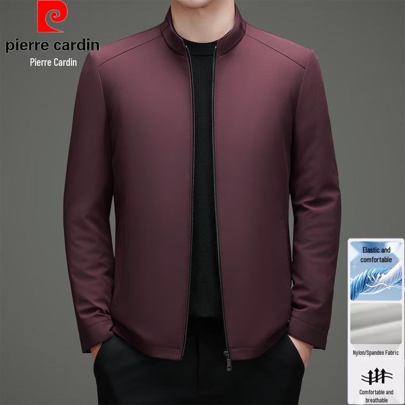 Pierre Cardin Men's Stand-Collar Business Casual Padded Jacket