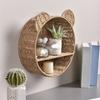2 Tier Bear Ear Wall Mounting Shelf Cute Hanging Storage Basket  Kids Room