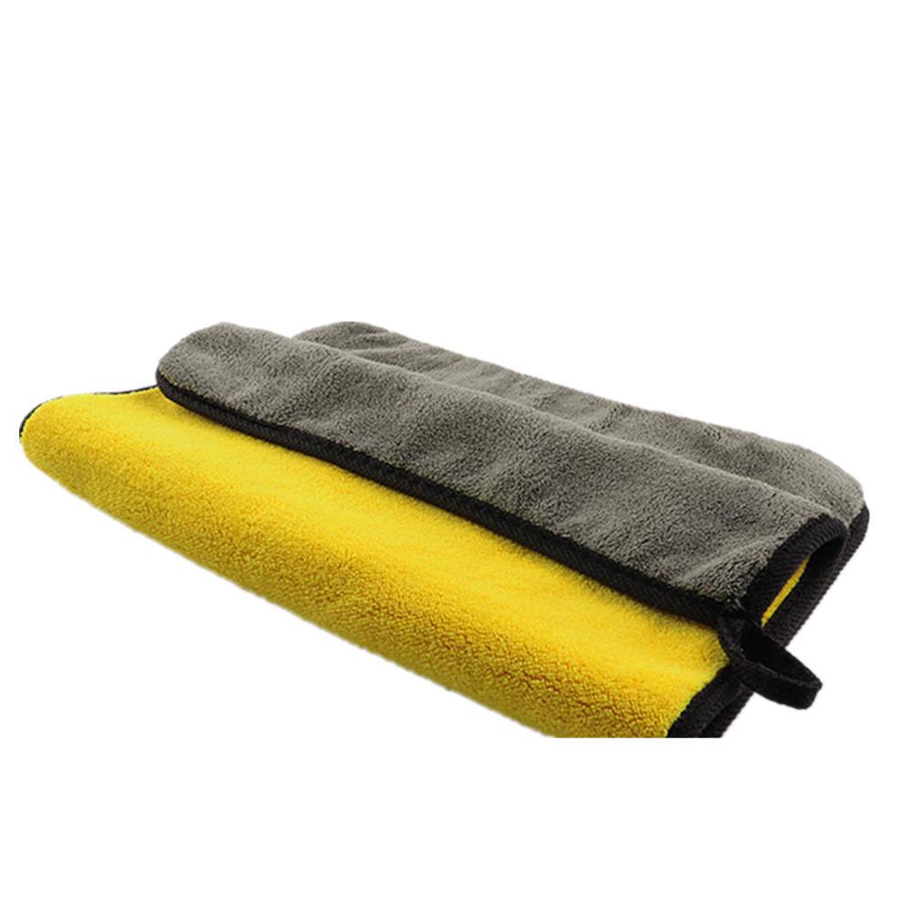 Microfiber Cleaning Towel Thicken Soft Drying Cloth Car Body Washing Towels Double Layer Clean Rags 30/40/60cm Car