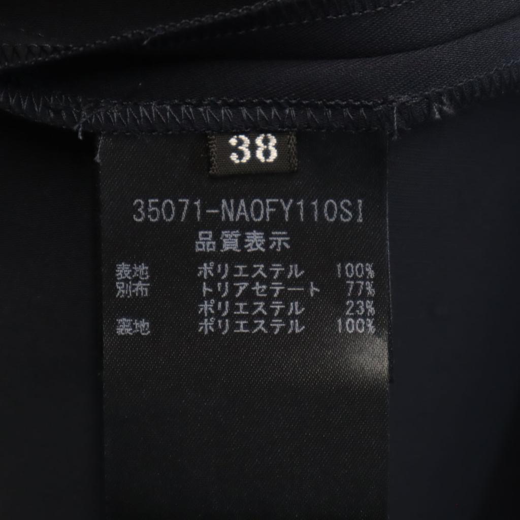 FOXEY NEW YORK made in Japan Five-quarter sleeve one piece 38 Navy Women Used