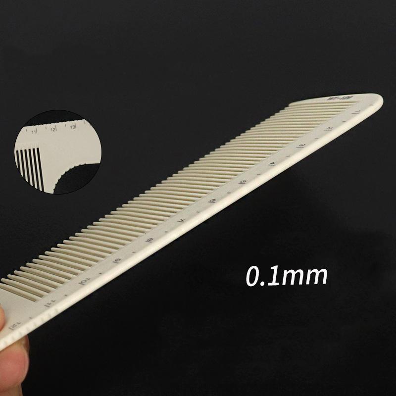 Professional Barber Comb Double-sided Laser Scale Hair Comb Hairdressing Anti-static Hair Cutting Comb Haircut Non-slip Handle