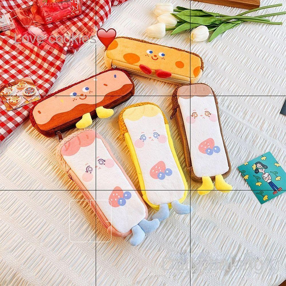 Desktop Storage Bags Korean Style Comestic Bag Pencil Pouch Cartoon Pencil Case Stationery Bag