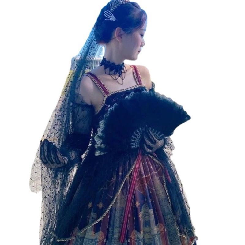 Embroidered Flower Feather Fan Vintage Hand Fan for Costume Dancing Handheld Folding Fan Performances Wedding Party