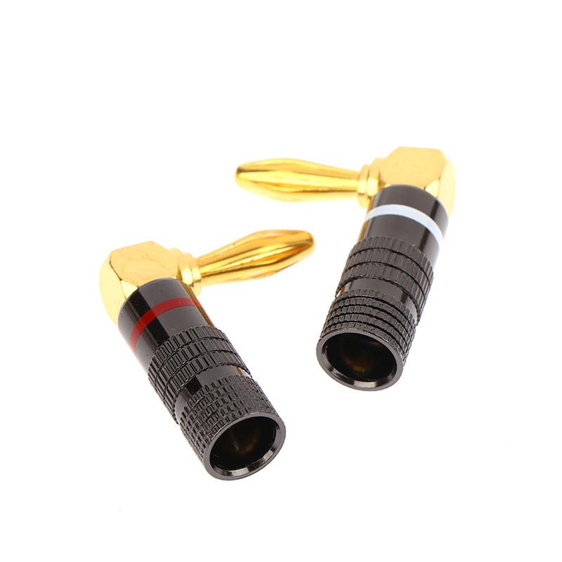 1Pcs Banana Plug Connector 4Mm Audio Video Speaker Adapter Banana Connectors Gold-Plated Banana Jack No Welding