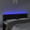 VidaXL Tête de Lit à LED Meuble de Chambre à Coucher Accessoire de Lit Double Tête de Cadre de Lit Intérieur Noir 3121522