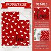 Valentine's Day Fuzzy Blanket Love Heart ThrowBlanket Red Cozy Flannel Blanket for Home Custom Blankets