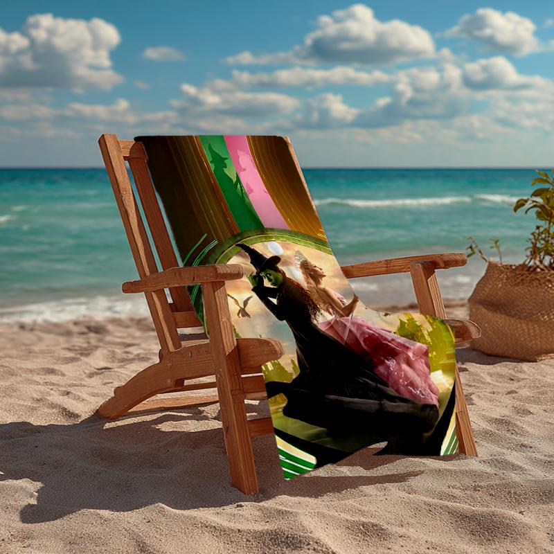 Ultra-Soft Beach Towel with Wicked Theme,Ideal for Pool - Camping, Diving - Perfect Travel Essential, Vibrant Beach Towel.