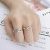 Romantic Infinity Heart Love Rings For Women Wedding Engagement Couple Rings Crystal Zircon Accessories Fashion Jewelry DZR026