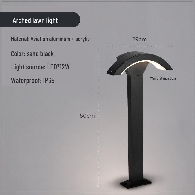 Waterproof Modern LED Lawn Light for Outdoor Courtyards and Gardens