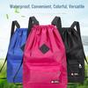 Women's Lightweight Outdoor Drawstring Backpack - Large Capacity Nylon Sports Travel Bag