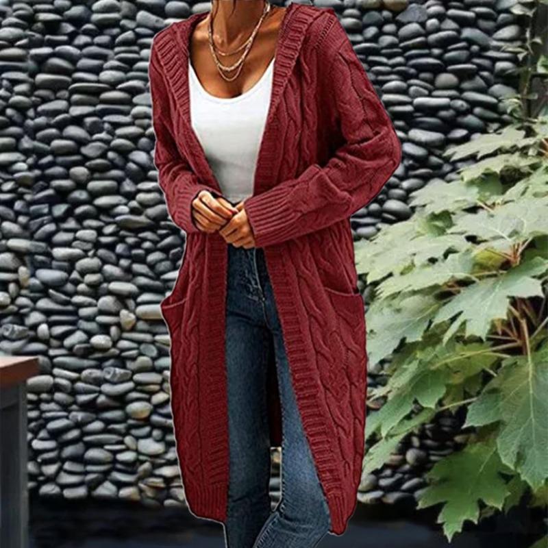 Knit Sweater,Cardigan Long Cardigan Sweater Twist Knit Sweater Women