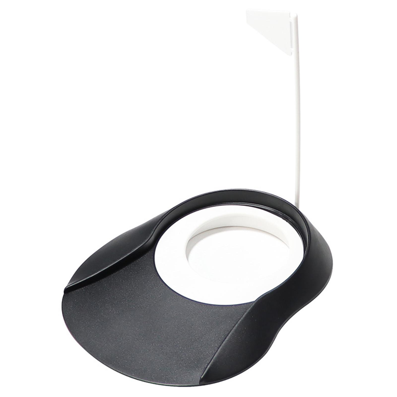 

Чашка для паттинга для гольфа с отсоединяемым флажком, тренажер для тренировок в помещении и на открытом воздухе для практики паттинга в гольф дома на заднем дворе One Size белый