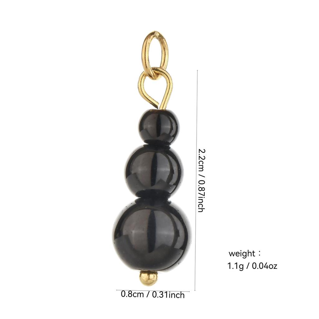 Multi-Stone Ceramic Faux Pearl Cat's Eye Beaded DIY Earrings Pendant