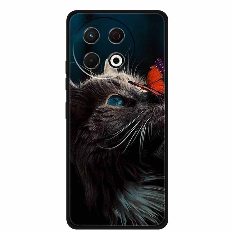 Für Tecno Spark 30 Pro 4G Hülle Spark30 Pro Hülle Schwarzes Silikon Weiche Rückseite Hülle Für Tecno Spark 30 Pro Handyhülle 30Pro Tasche