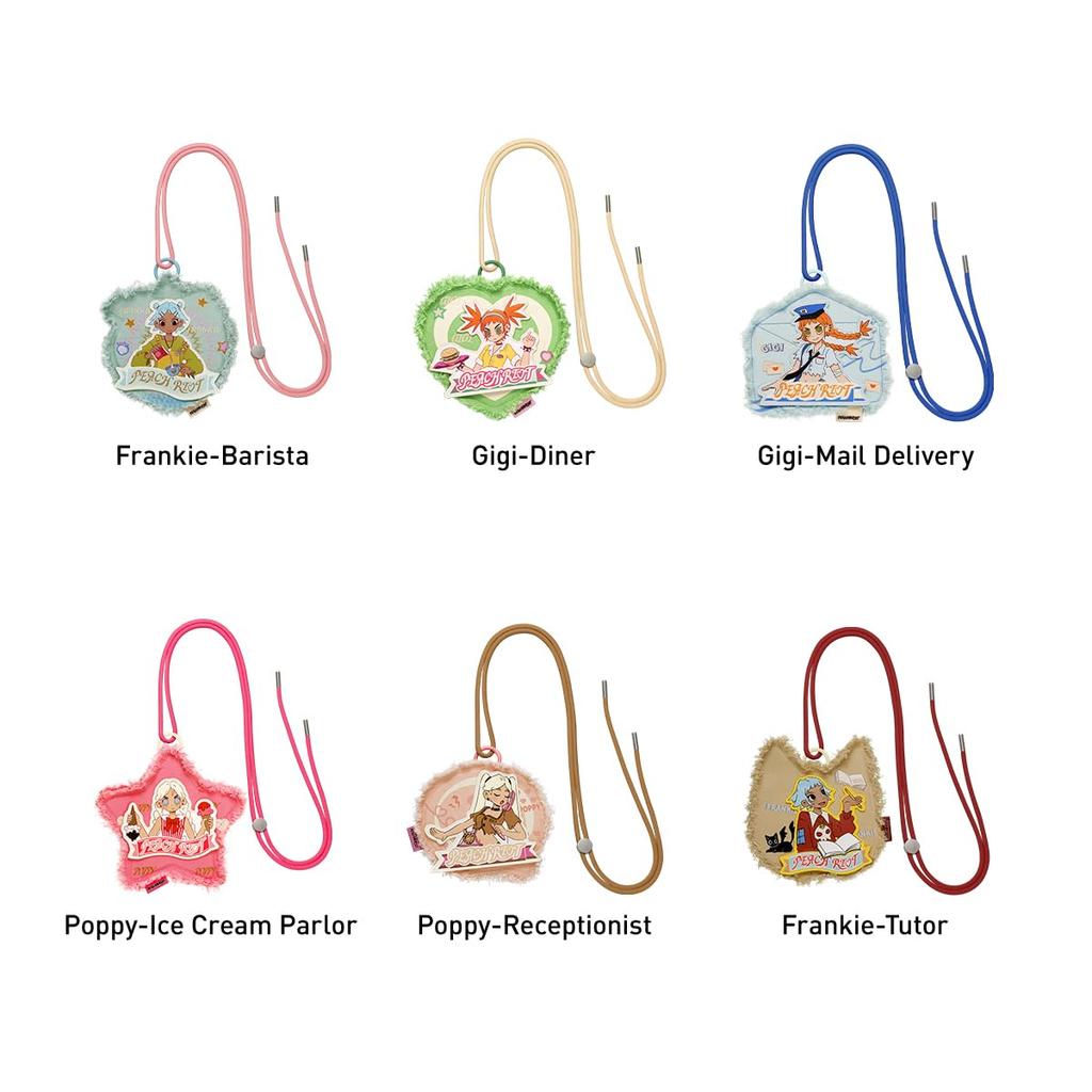 POP MART Peach Riot Rush Hour Mini Bag Series Pop Mart Gachapon Blind Box Figure Plastic Model Premium Toy PVC Soft Vinyl Original Character Birthday