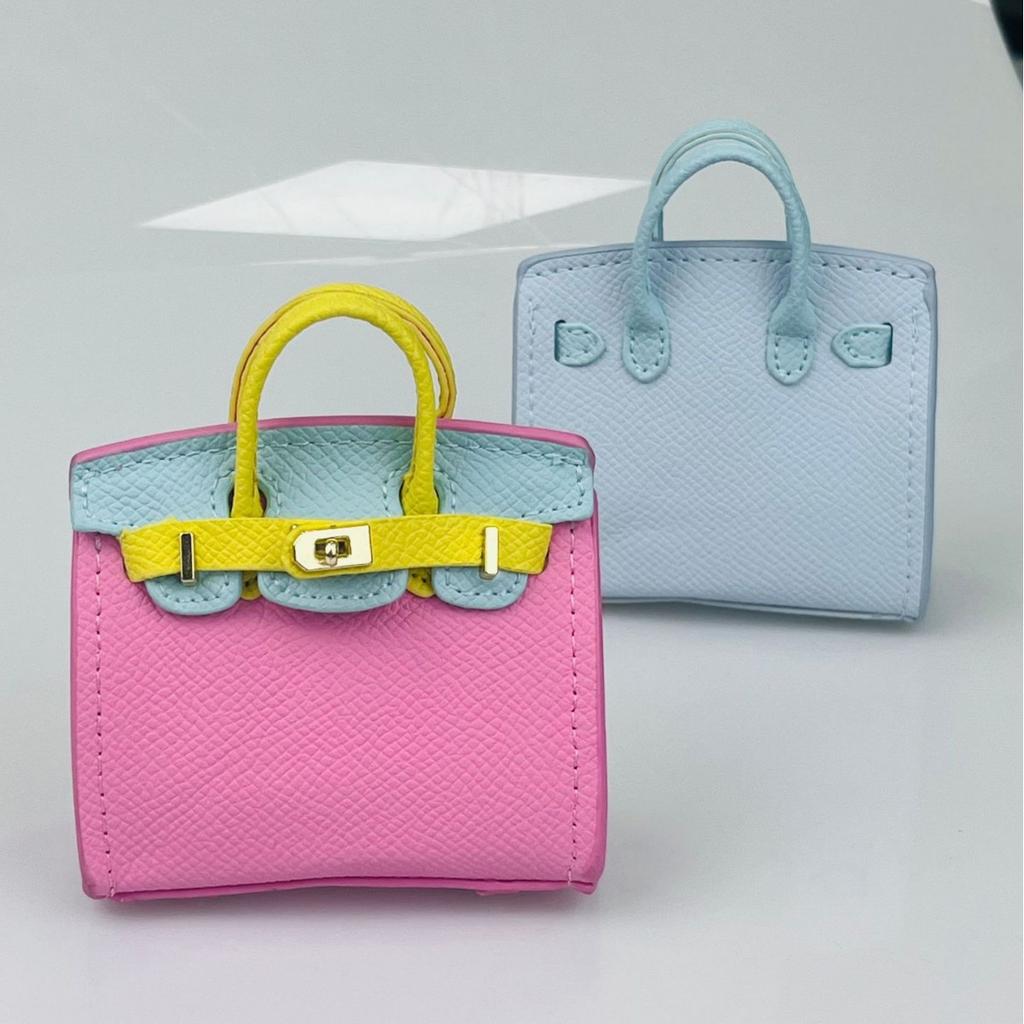New mini candy color platinum bag pair touch blind box same bag earphone bag creative bag pendant key contrast color