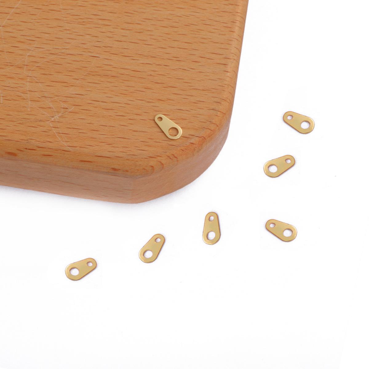 

18K Gold-Filled Figure Eight Stopper Connector for DIY Bracelets and Necklaces