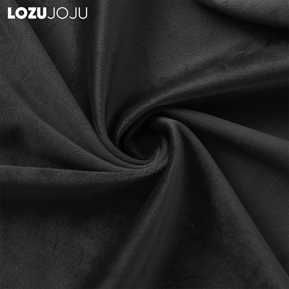 1PC LOZUJOJU Modern 70-80% Light Blocking Versatile Solid Color Light Blocking Velvet Curtains for Living Room Bedroom Home Decor