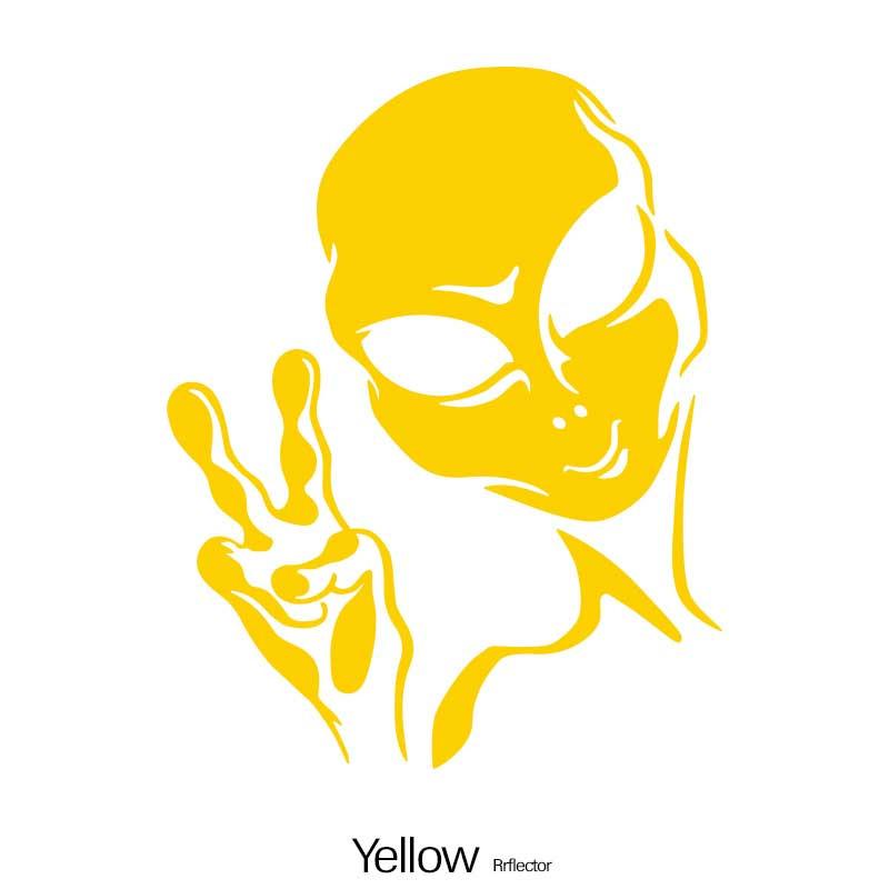 Car Decals Vinyl Auto Window Bumper Body Decals Space Alien Star Astronaut Personality Auto Decals Ufo Water-Repellent Decoration