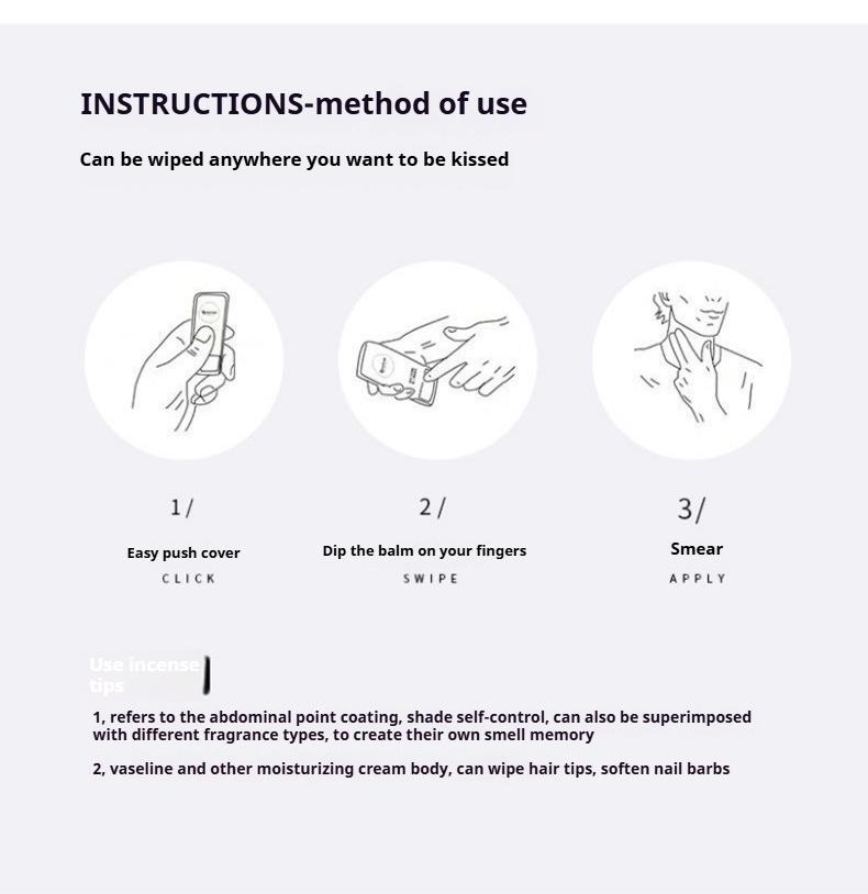 Solid Balm Lasting Fragrance Portable Solid Perfume