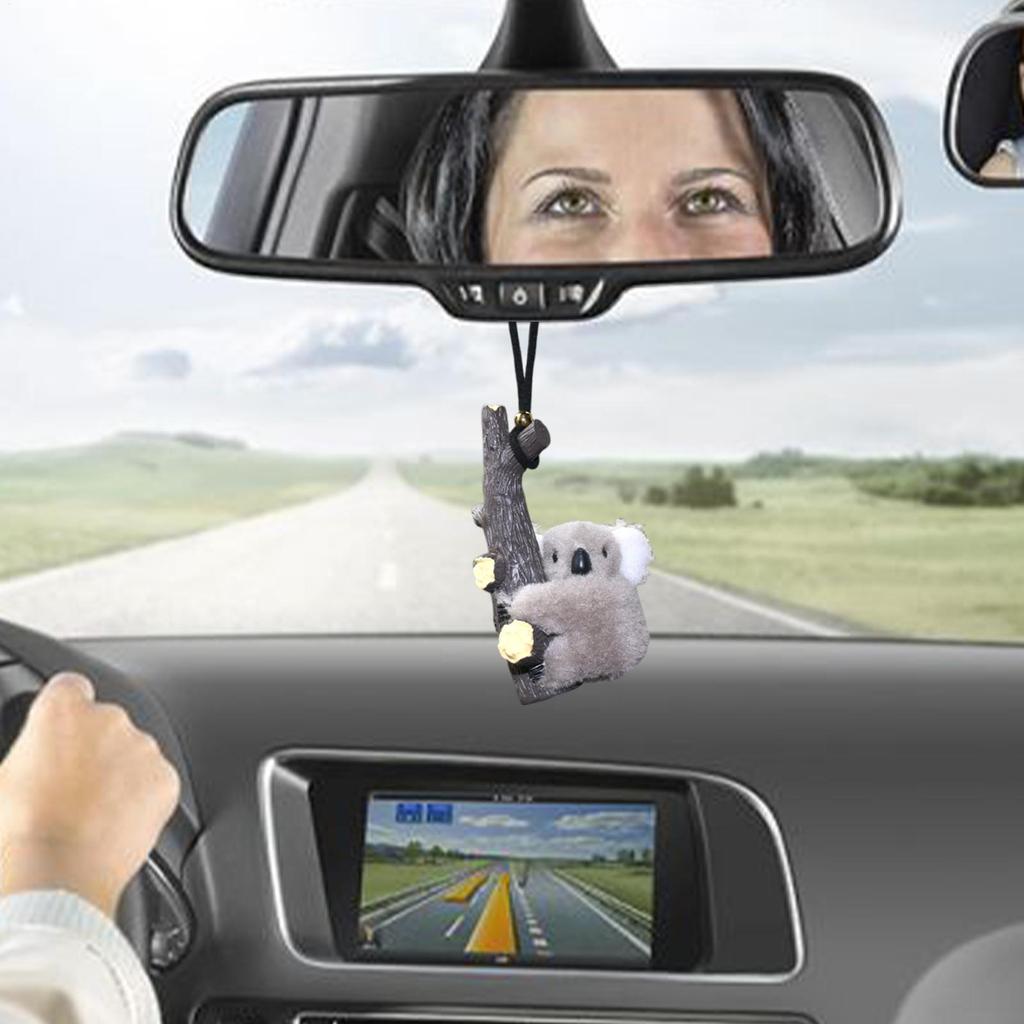Rearview Plush Koala Ornament Rearview Glass Plush Koala Cute Ornament For Car Backpack Animal Pendants Charming Household