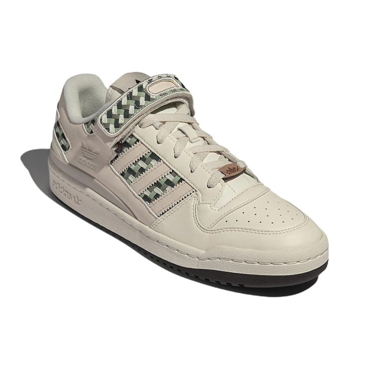 Adidas Originals Forum Low Leather Comfortable Low-Top Sneakers Unisex Sneakers Beige FZ5591