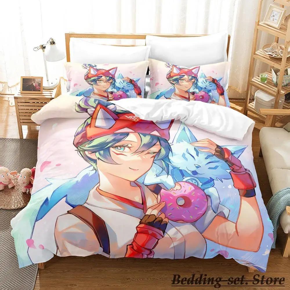 

Постельный комплект Overwatch 2 Кирико Головы Односпальный Двуспальный Полный Квинсайз Кингсайз Комплект для кровати Взрослый Детский Спальня Комплекты пододеяльников Аниме Кровать 70x133cm 2pcs