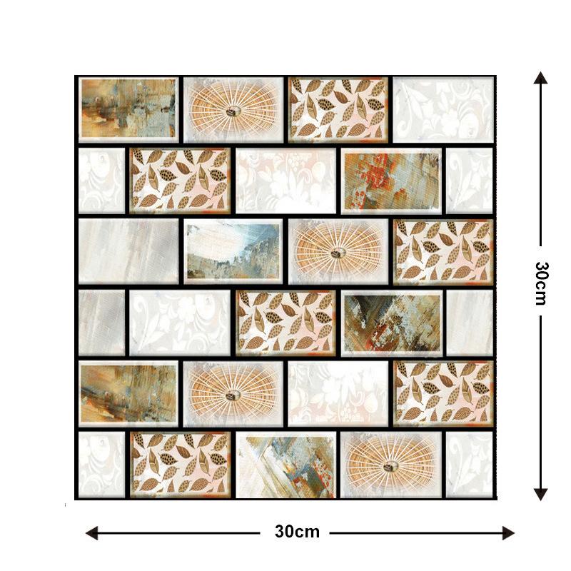10pcs 3D Peel and Stick Wallpaper,Faux Stone Tiles Stickers,Self-Adhesive Brick Grain Wall Paste,for TV Background Home Decor