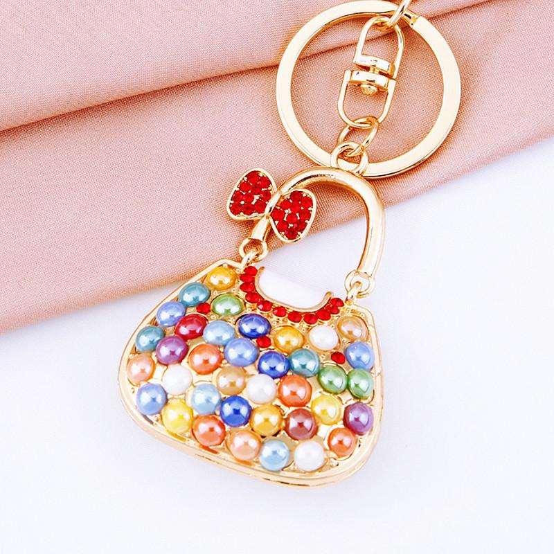 Fashion Cute Crystal Women Rhinestone Bag Lady Wedding Jewelry Trinket Car Girl Gift Bag Charm
