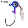 Anti-Snagging Soft Lead Head Jig Hook with Weight 1.75g-7g for Lure Fishing Ocean Beach Use